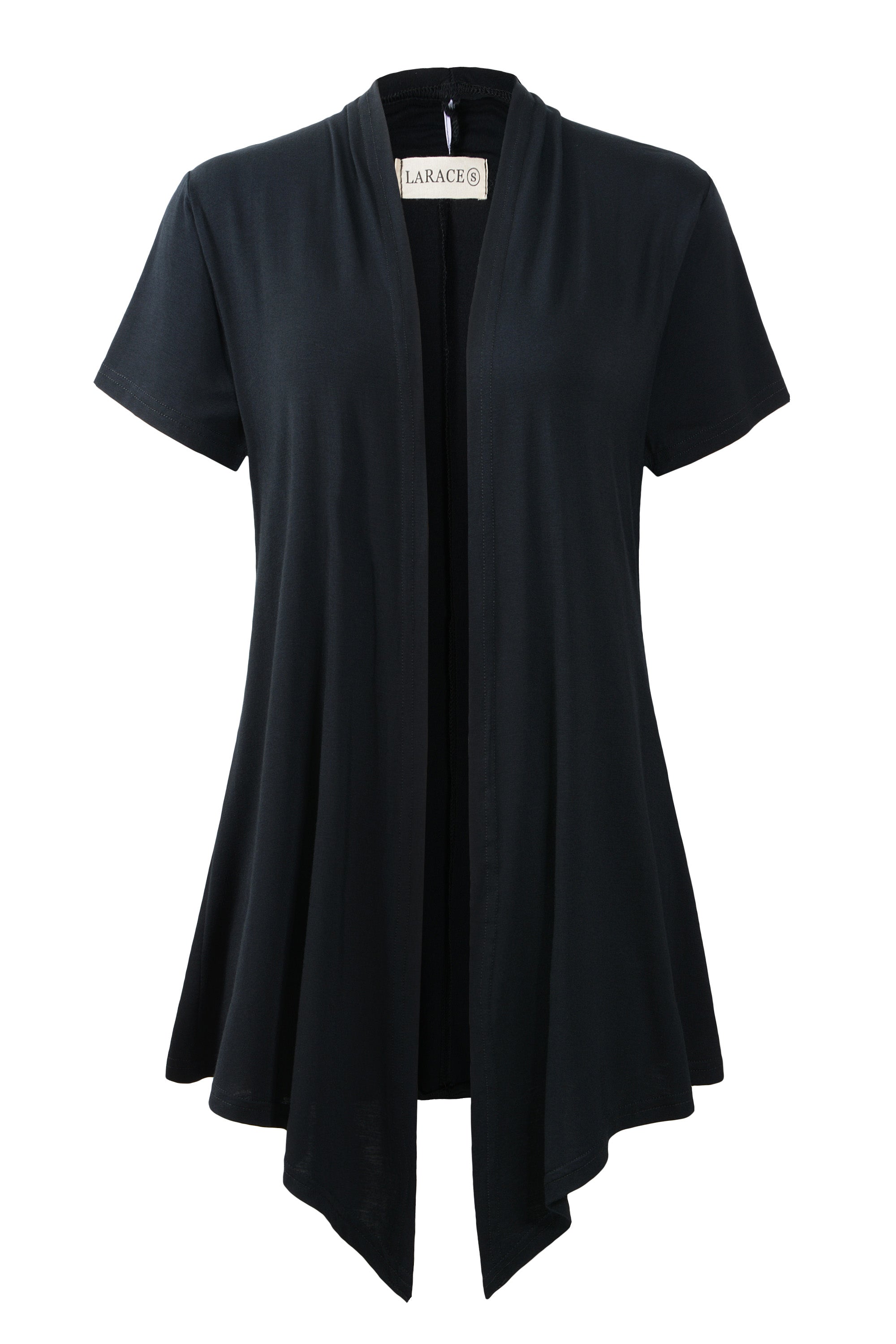 LARACE'S black short sleeve cardigan